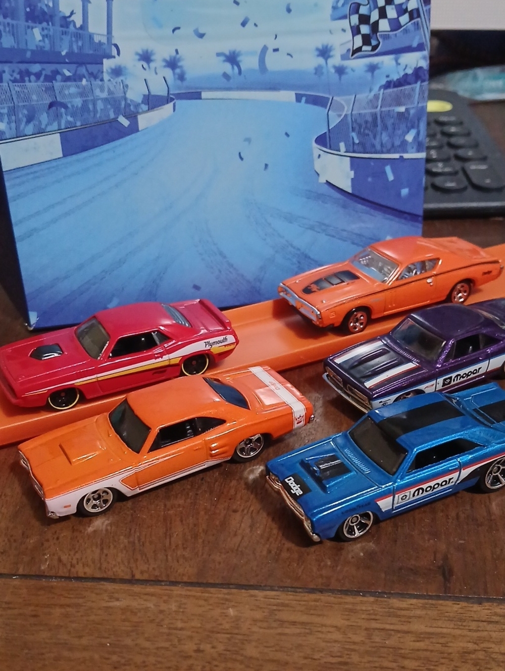 Mopar Muscle Hot Wheels Assortment  Die-Cast Toy Cars - Pack of 5. Loose But New
